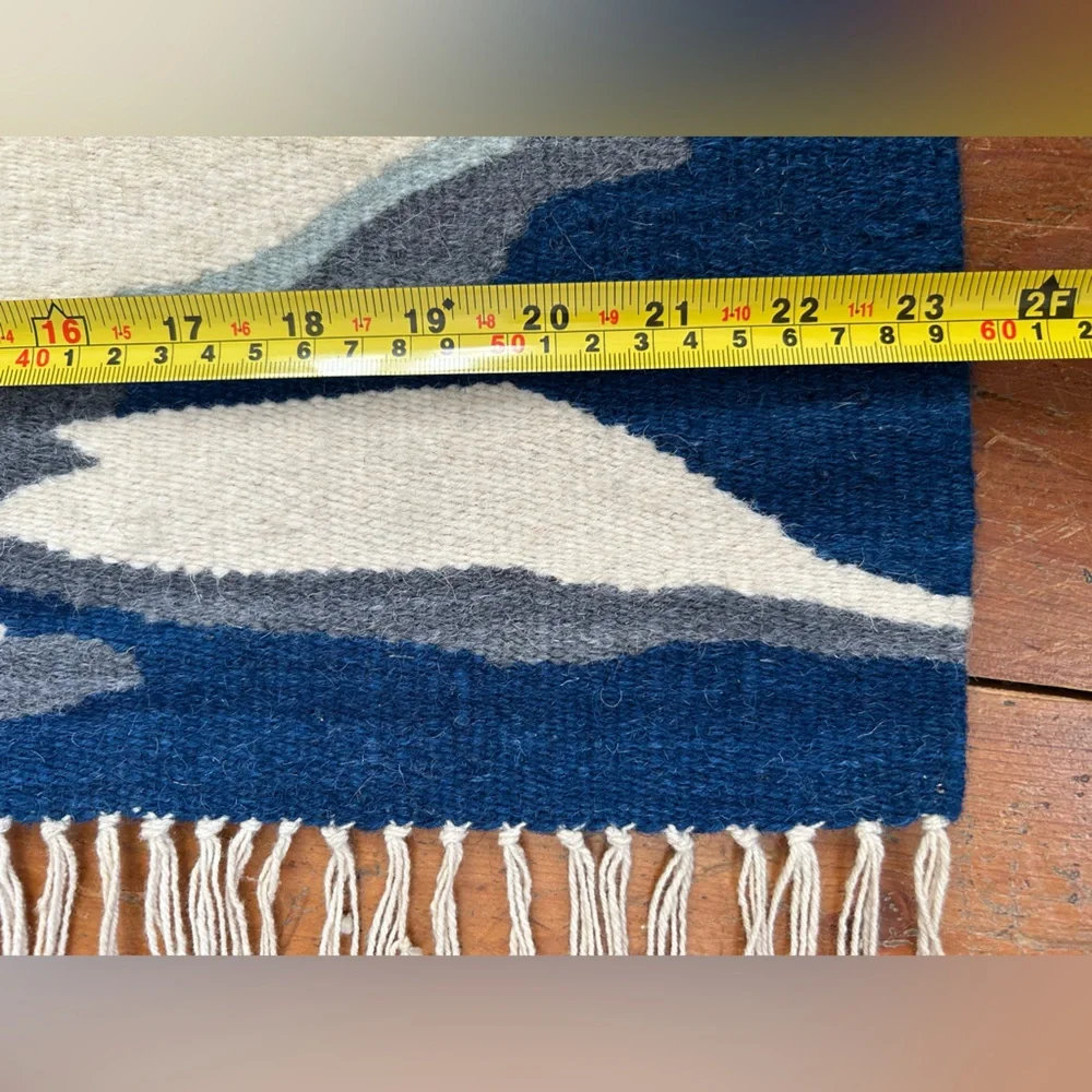 Colorful Wool Duck Tapestry from‎ Tapisseries de la Mare Handwoven wool